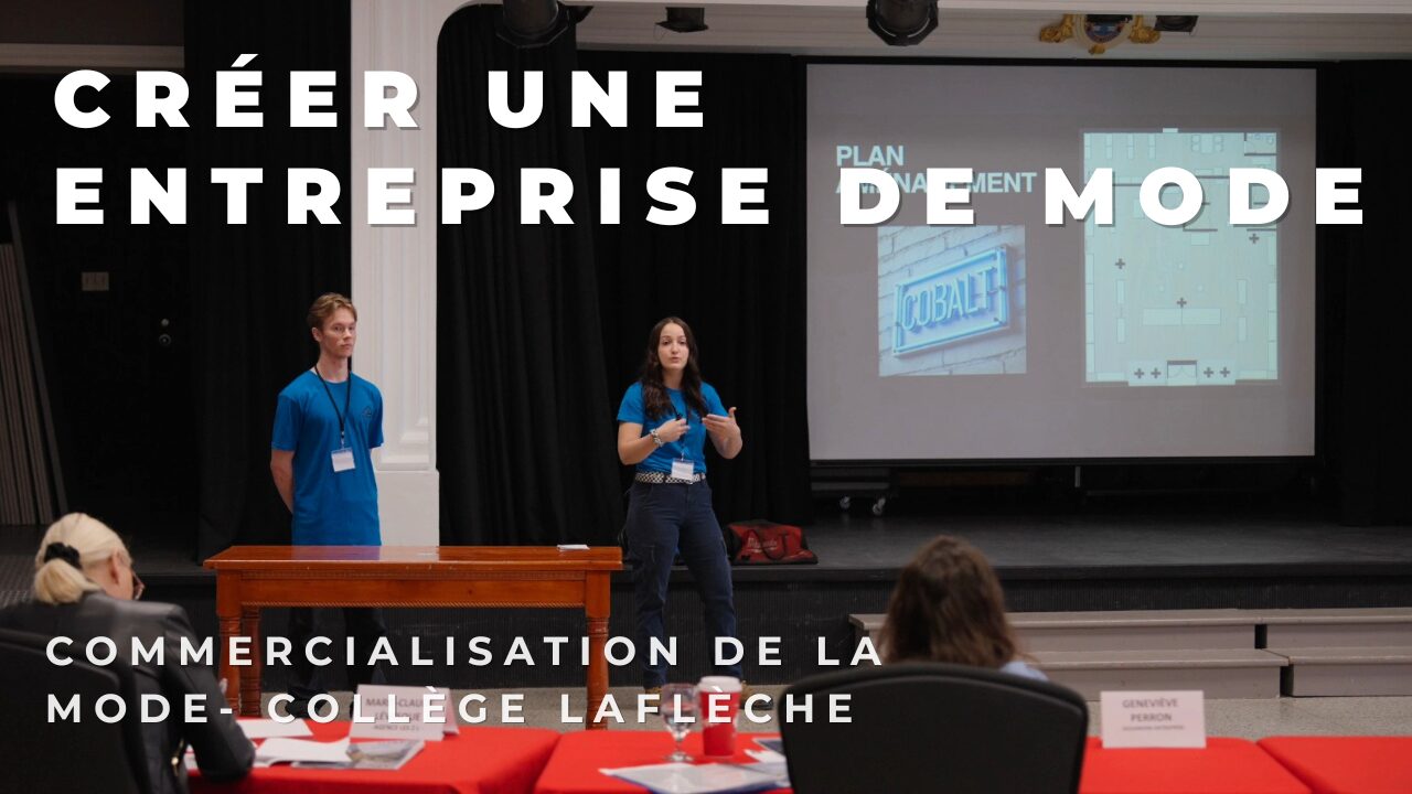 Lancement d'une marque de mode créée par des étudiantes en commercialisation, Collège Laflèche